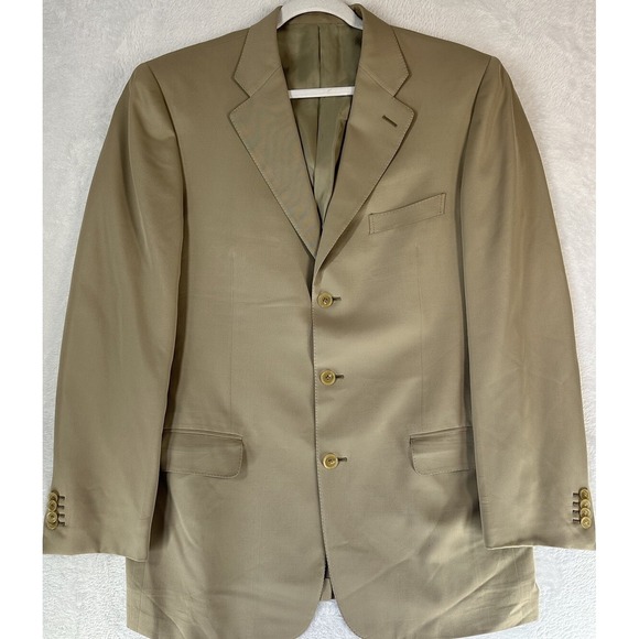 Emernegildo Zigna US 52 L Mens Sports Jacket Blazer 100 Wool Worsted - Picture 1 of 13